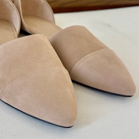 Jenni Kayne d'Orsay Pointed Toe Flats Napa Leather Natural Size 38.5 - Picture 8 of 14